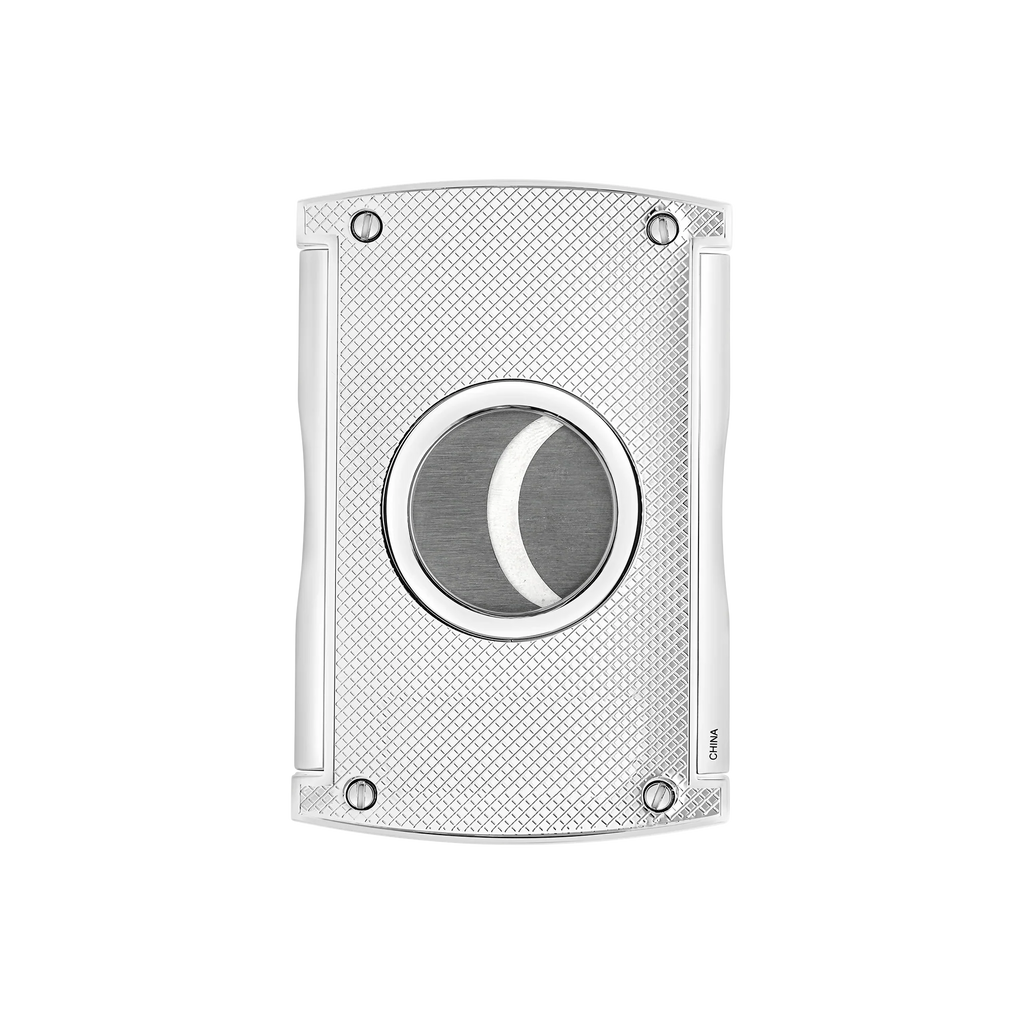 S.T. DUPONT Chequered Chrome Maxijet Cigar Cutter/Coupe-cigare 003257