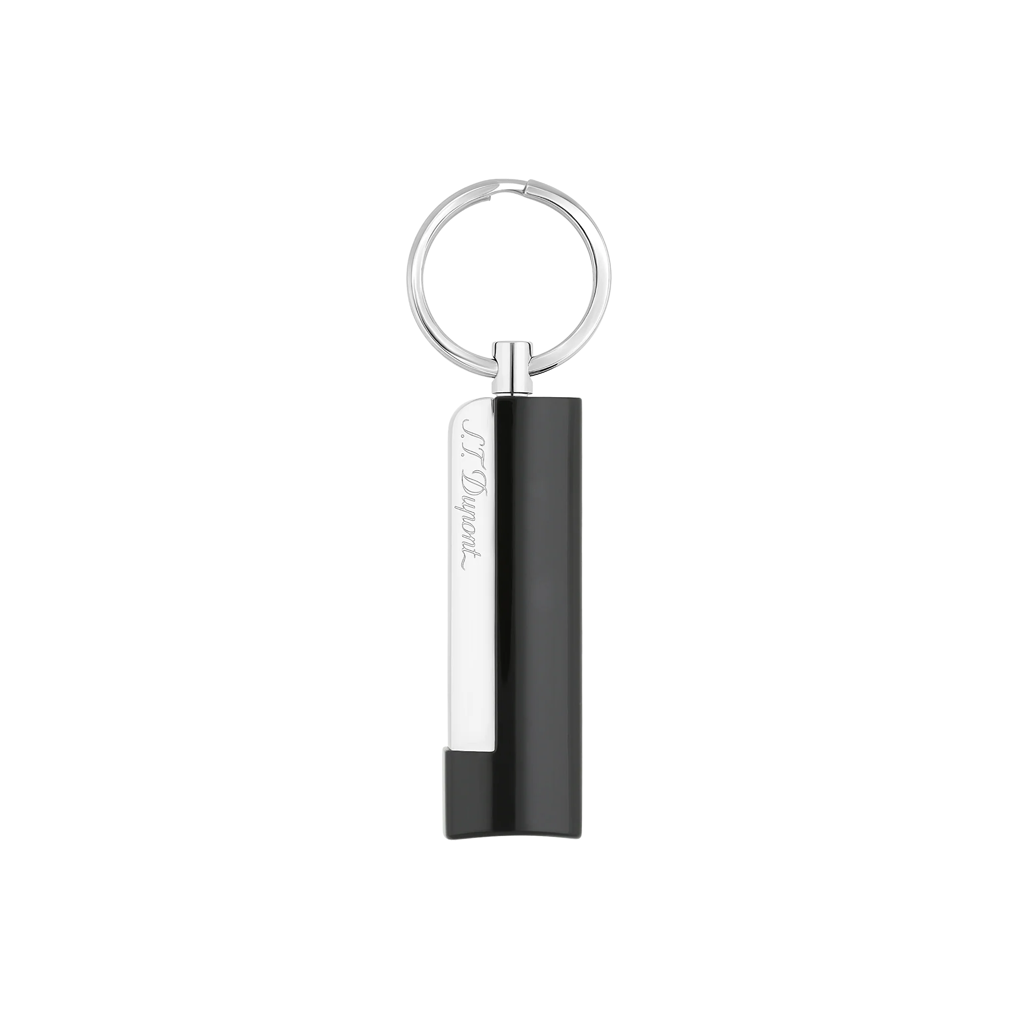 S.T. DUPONT Cigar Cutter/Cigare Coupe Chrome Black 003262