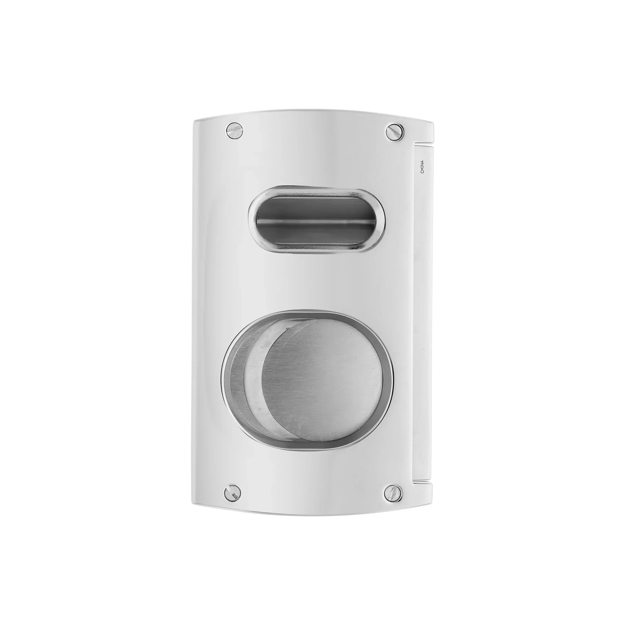 S.T. DUPONT Cigar Cutter/Coupe Cigare Double Blade Silver 003418