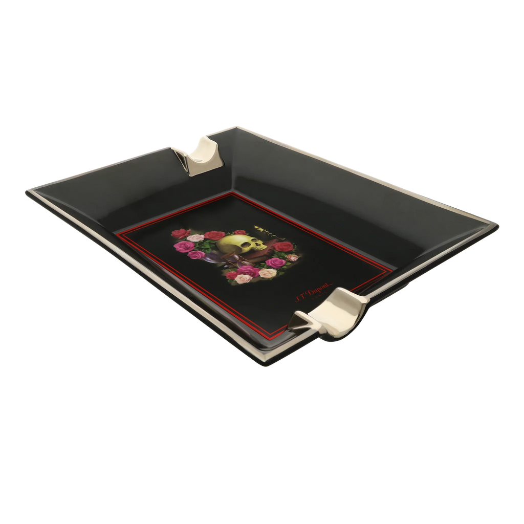 S.T. DUPONT Ashtray Memento Mori Black 006494