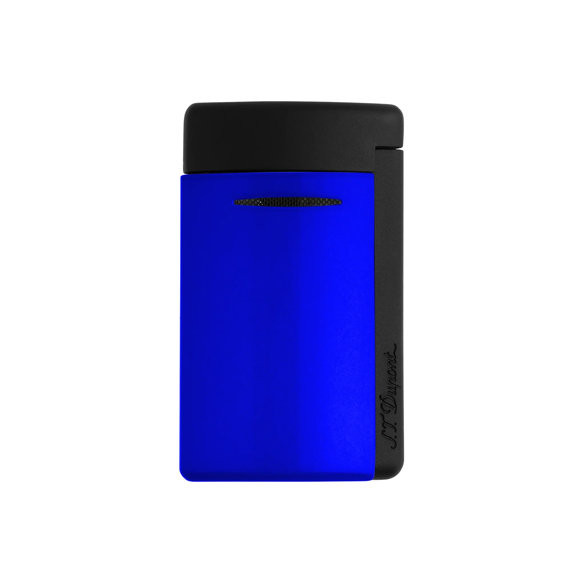 S.T. DUPONT Minijet Lacquer Neon Blue Lighter/Briquet 010871
