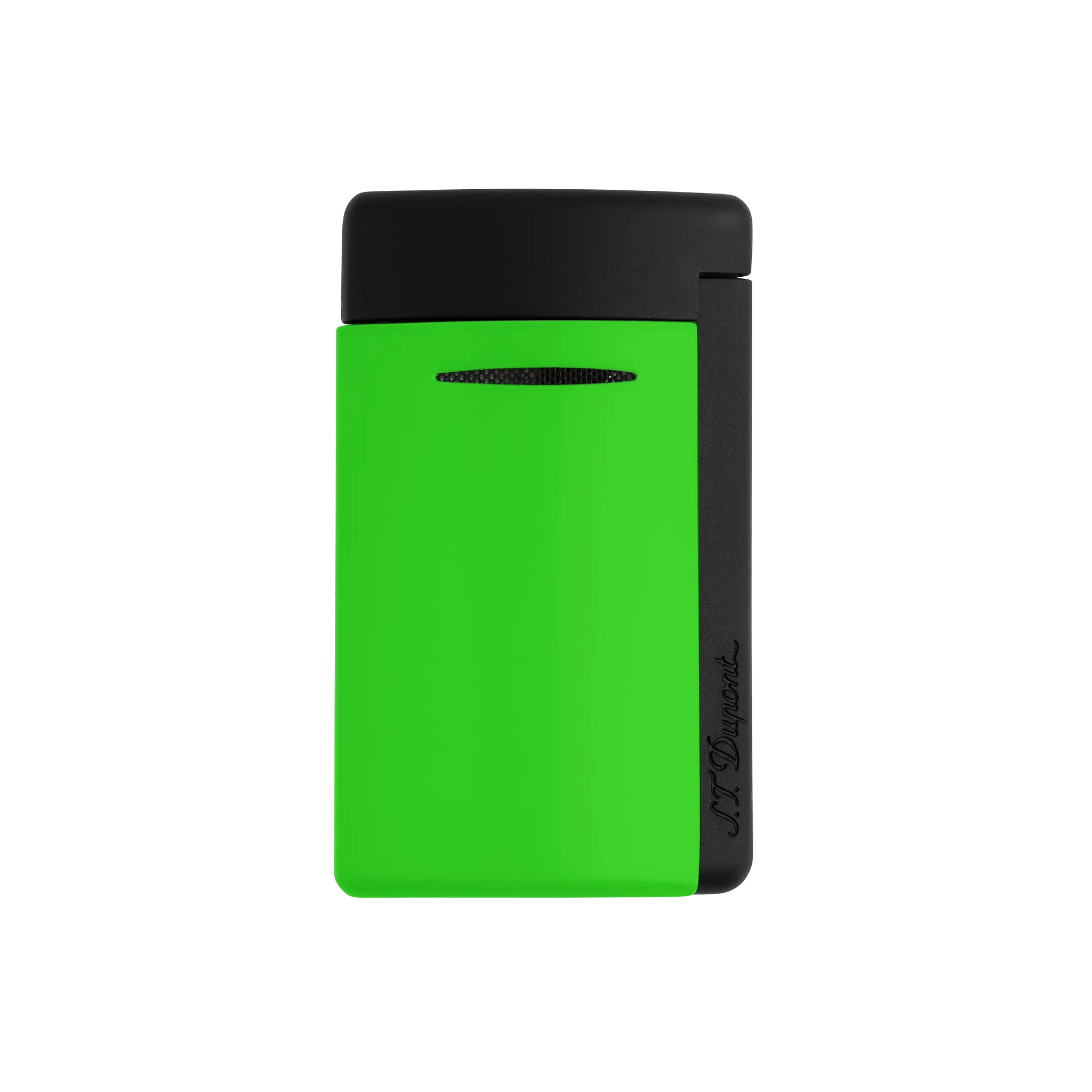 S.T. DUPONT Minijet Lacquer Neon Green Lighter/Briquet 010872