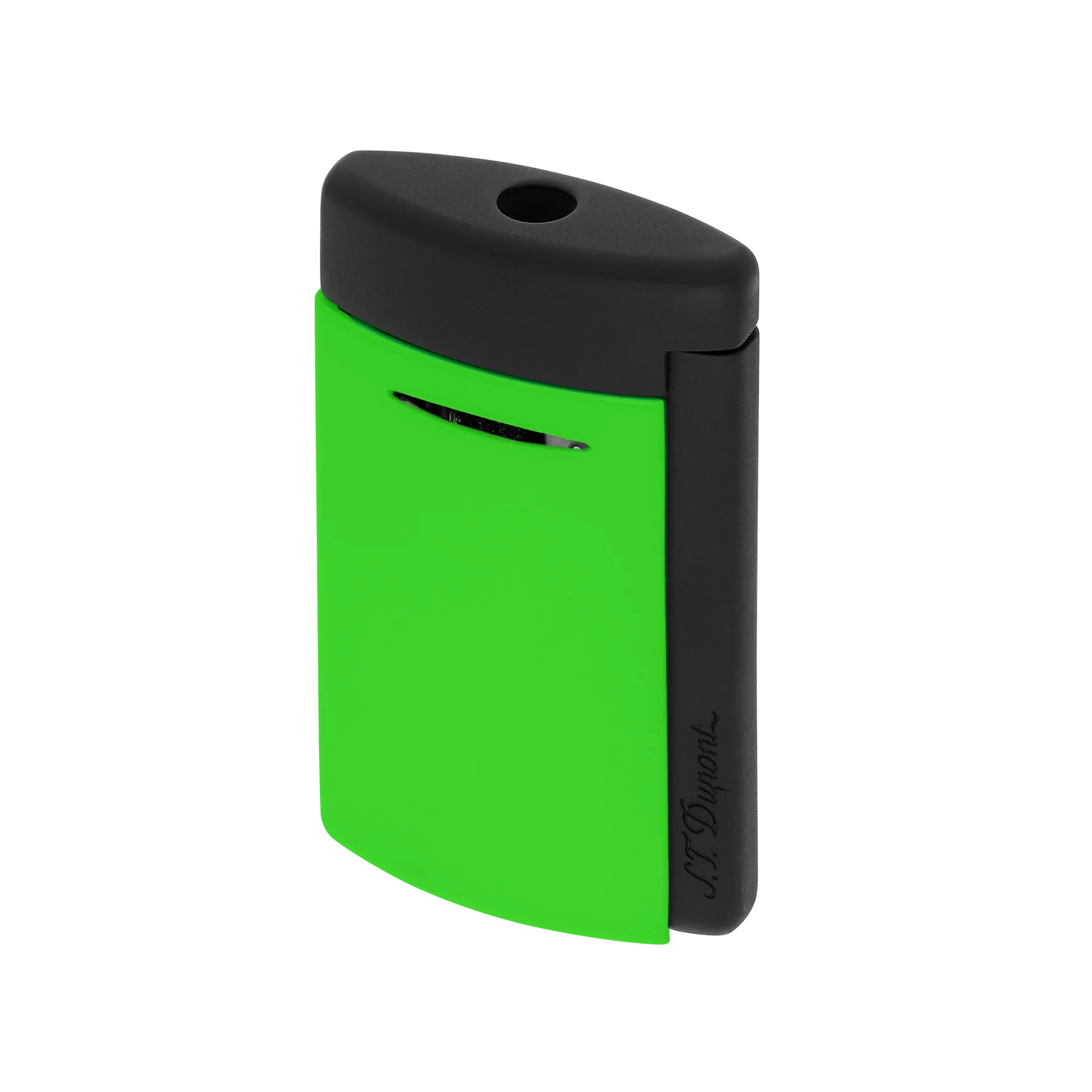 S.T. DUPONT Minijet Lacquer Neon Green Lighter/Briquet 010872