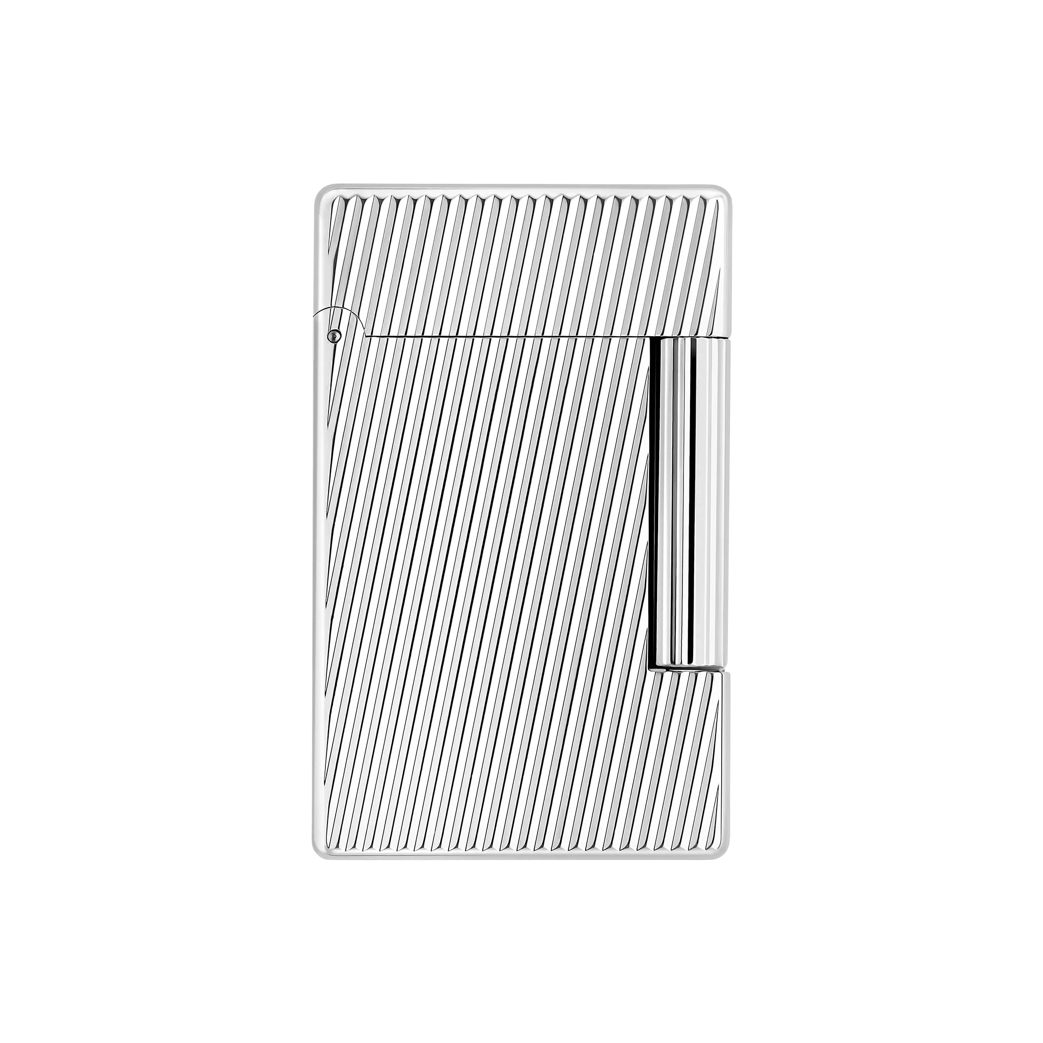 S.T. DUPONT INITIAL DIAGONAL SILVER LIGHTER/BRIQUET 020830
