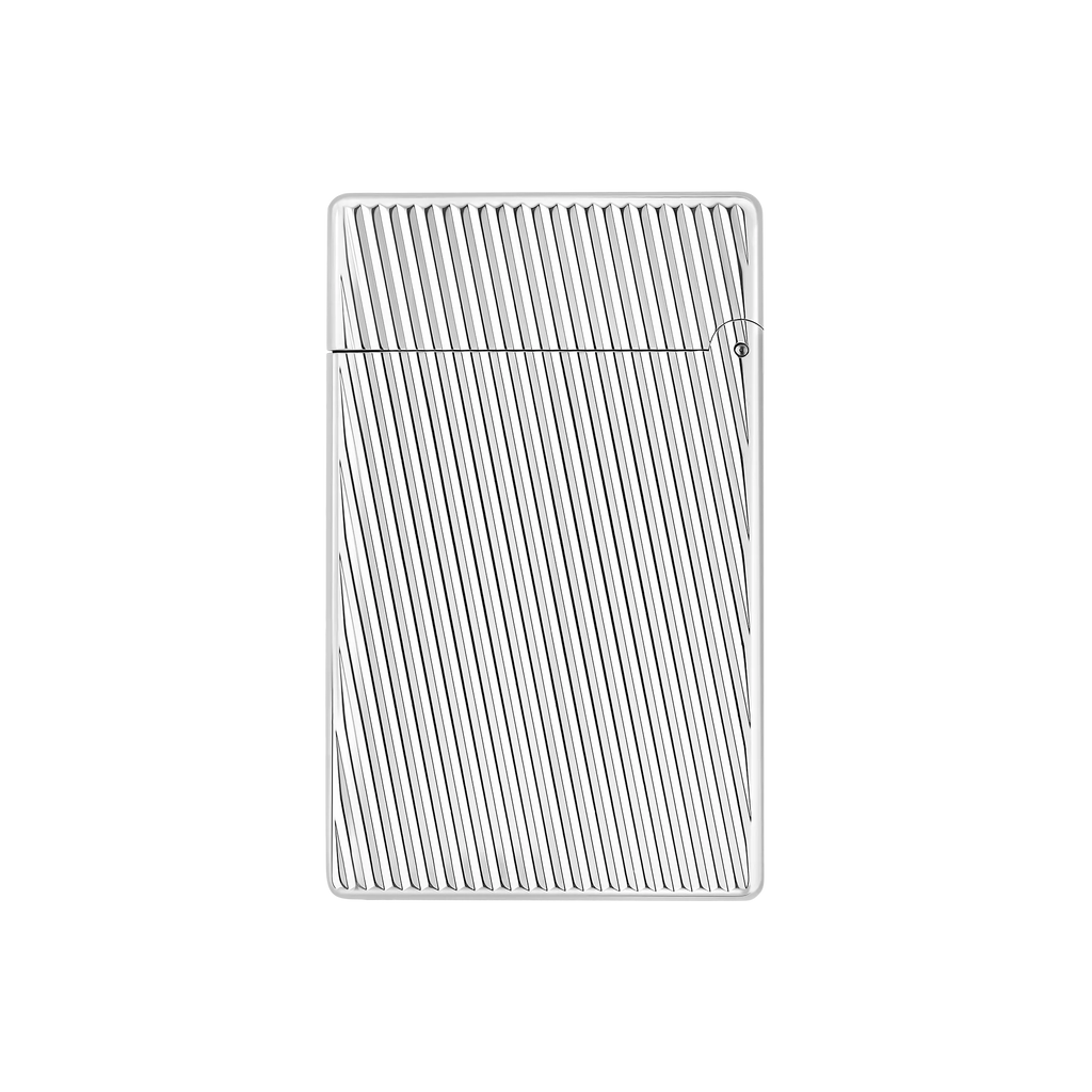S.T. DUPONT INITIAL DIAGONAL SILVER LIGHTER/BRIQUET 020830
