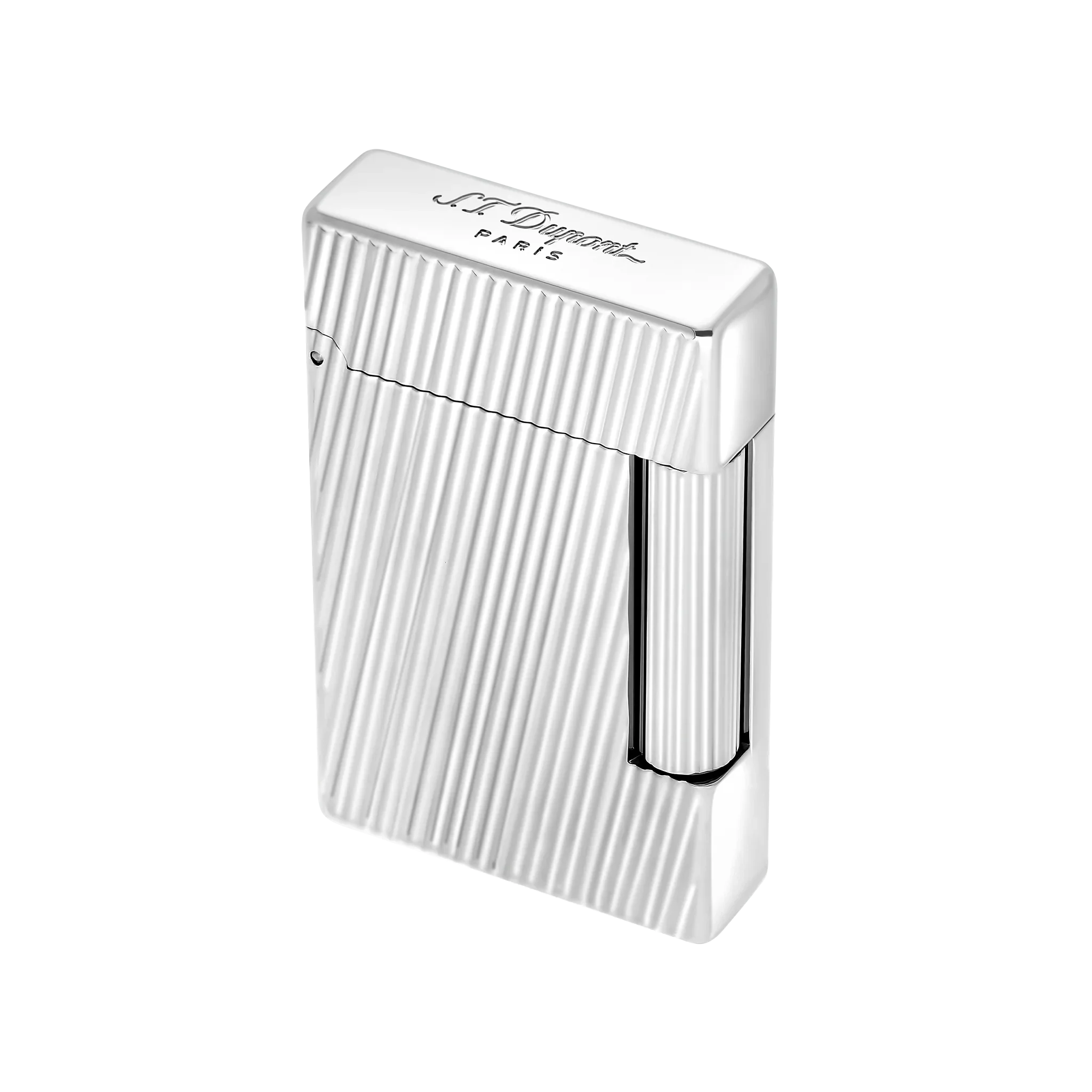 S.T. DUPONT INITIAL DIAGONAL SILVER LIGHTER/BRIQUET 020830