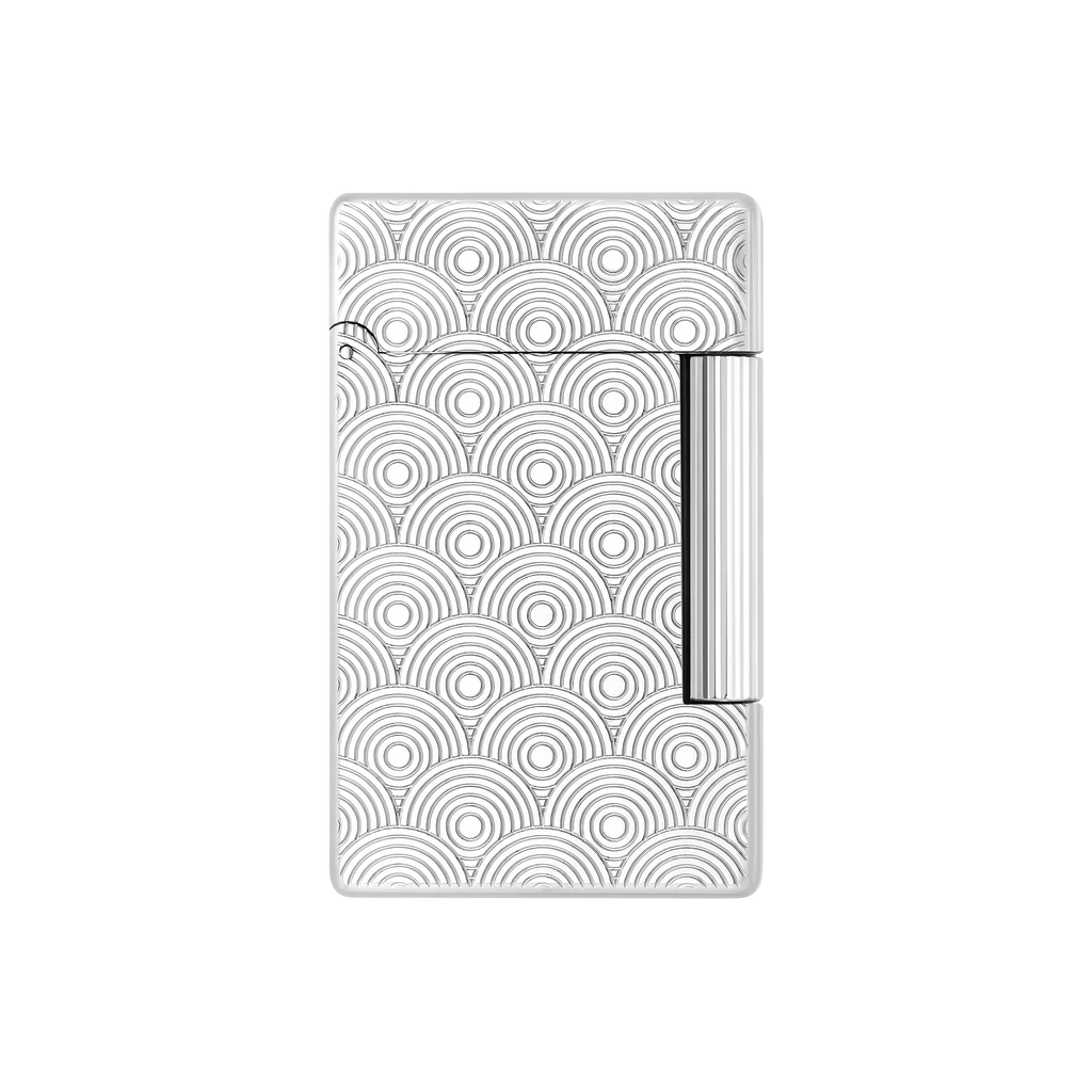 S.T. DUPONT Initial Cinetique Guilloche Palladium Lighter/Briquet 020844