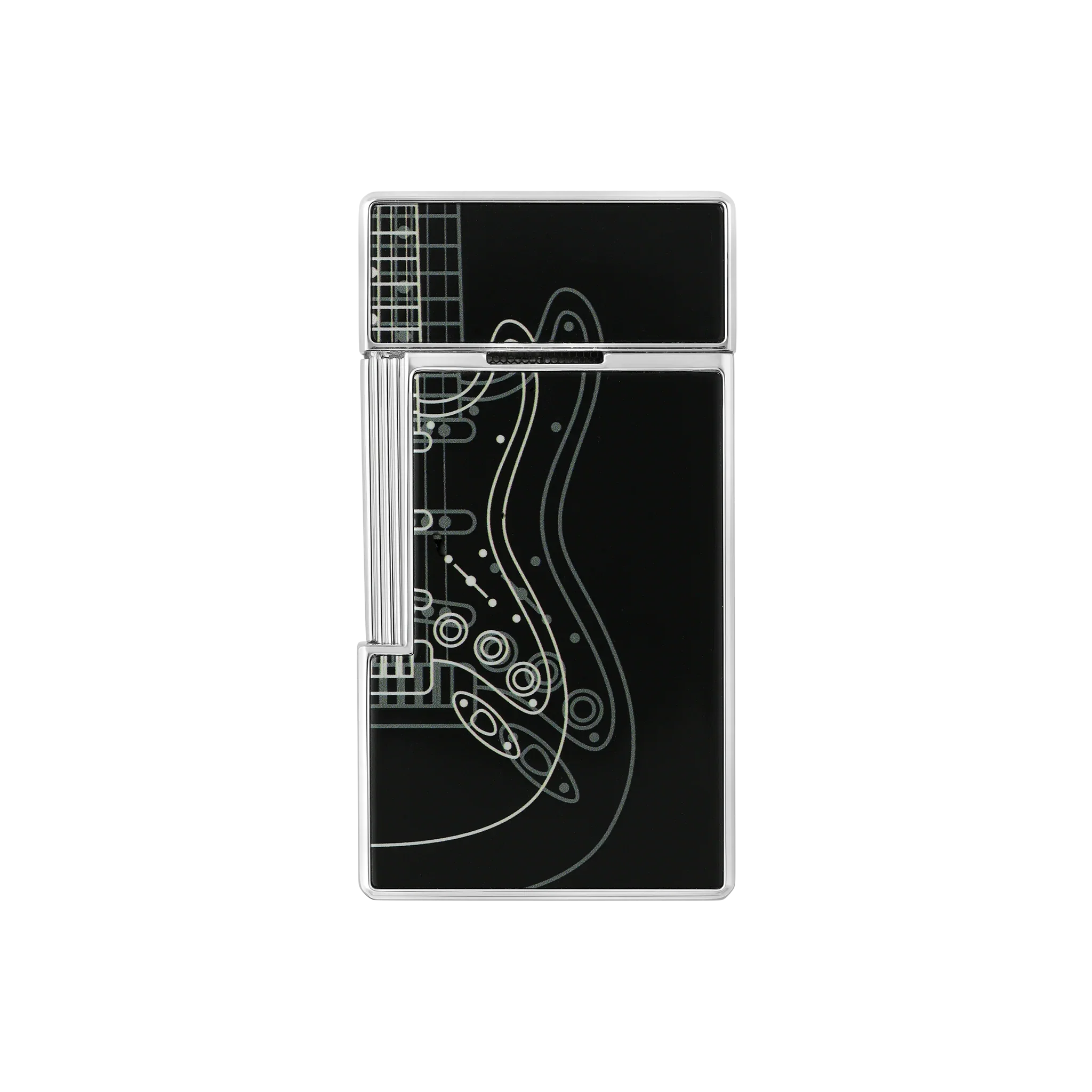 S.T. DUPONT Fender Biggy Black Lacquered Lighter/Briquet 025025
