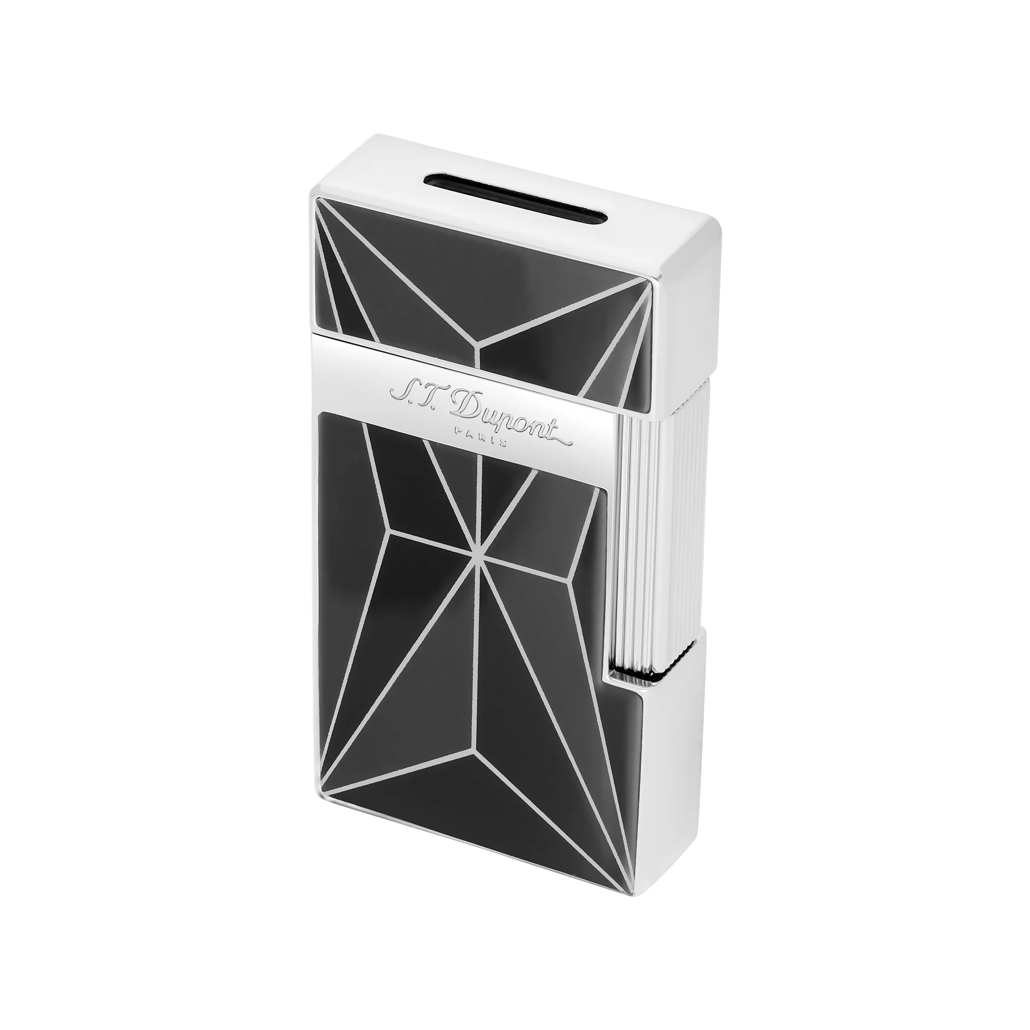 S.T. DUPONT Biggy Chrome Fire X Black Lighter/Briquet 025070