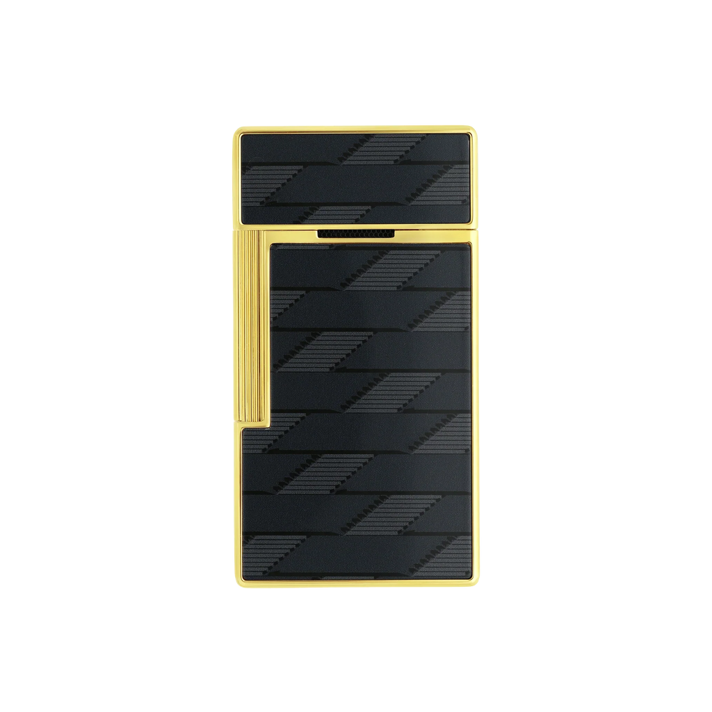 S.T. DUPONT Biggy Monogram 1872 Black Lacquered Lighter/Briquet 025079