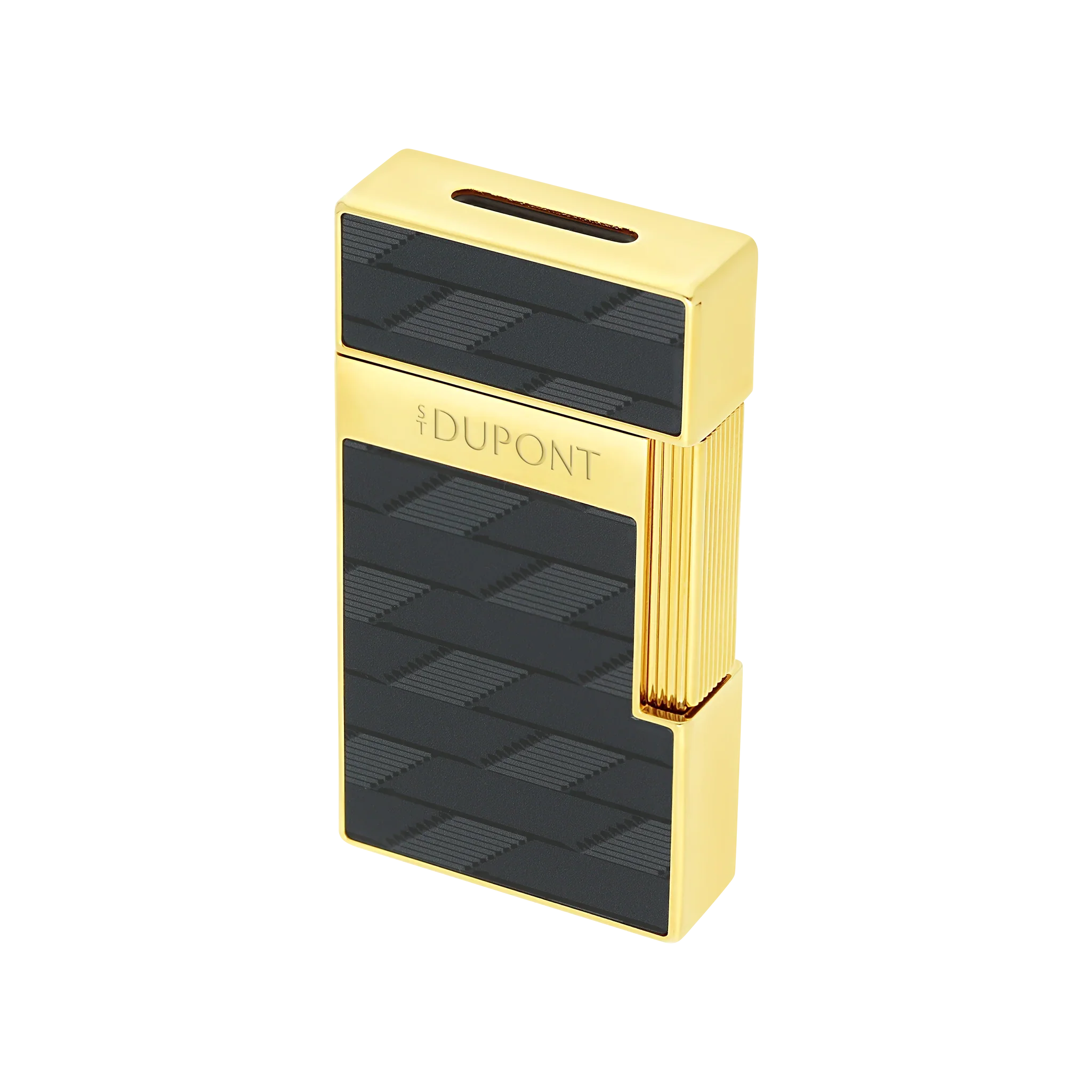 S.T. DUPONT Biggy Monogram 1872 Black Lacquered Lighter/Briquet 025079