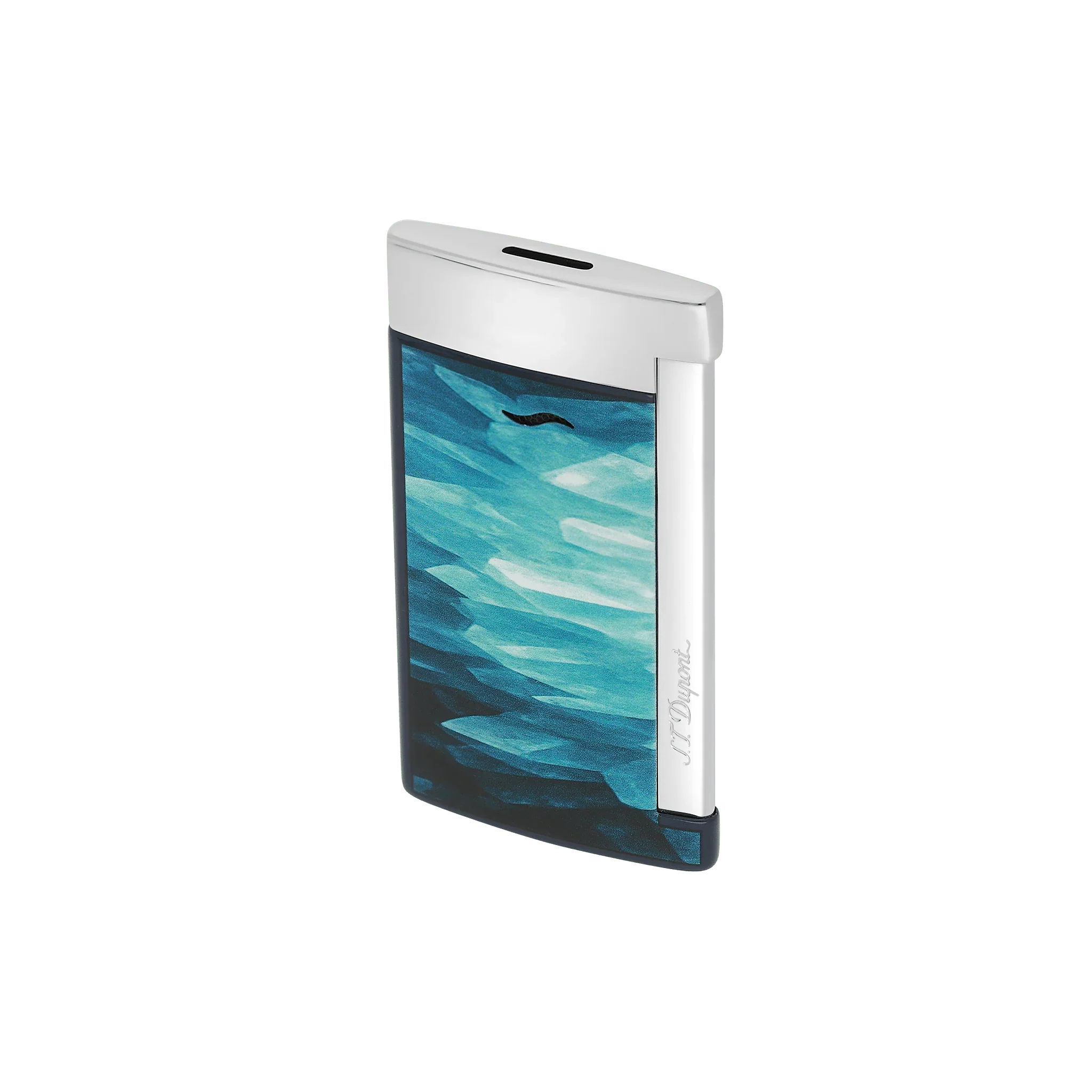 S.T. Dupont Slim 7 Géode Blue Lacquered Lighter/Briquet 027035