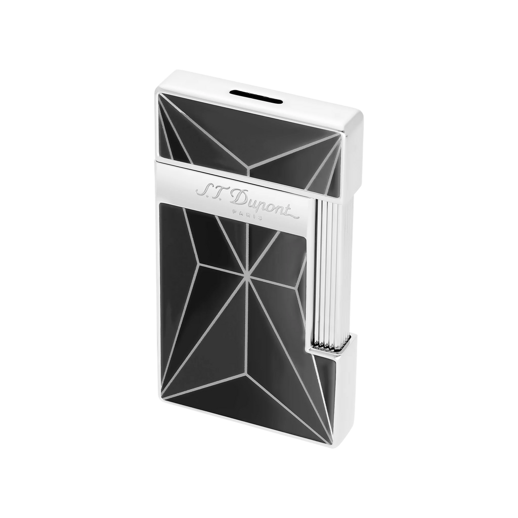 S.T. DUPONT Slimmy Chrome Fire X Black Lighter/Briquet 028070