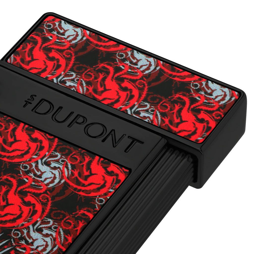S.T. DUPONT Slimmy Lacquered Game of Thrones Light Black Lighter/Briquet 028112