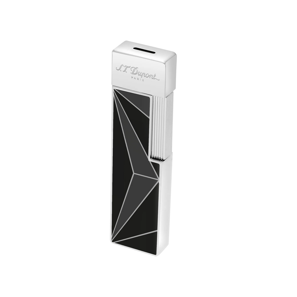 S.T. DUPONT Twiggy Chrome Fire X Black Lighter/Briquet 030070