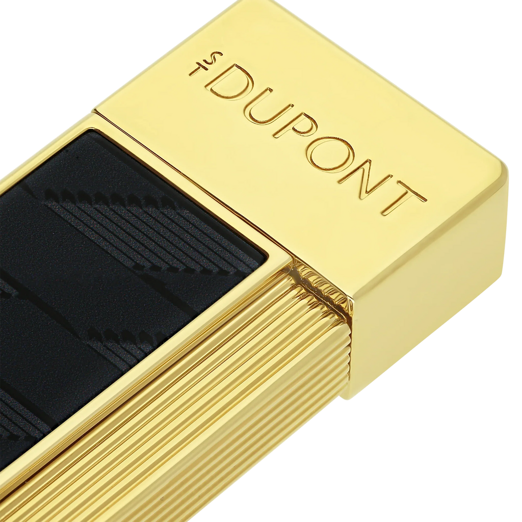 S.T. DUPONT Twiggy Monogram 1872 Black Lacquered Lighter/Briquet 030079