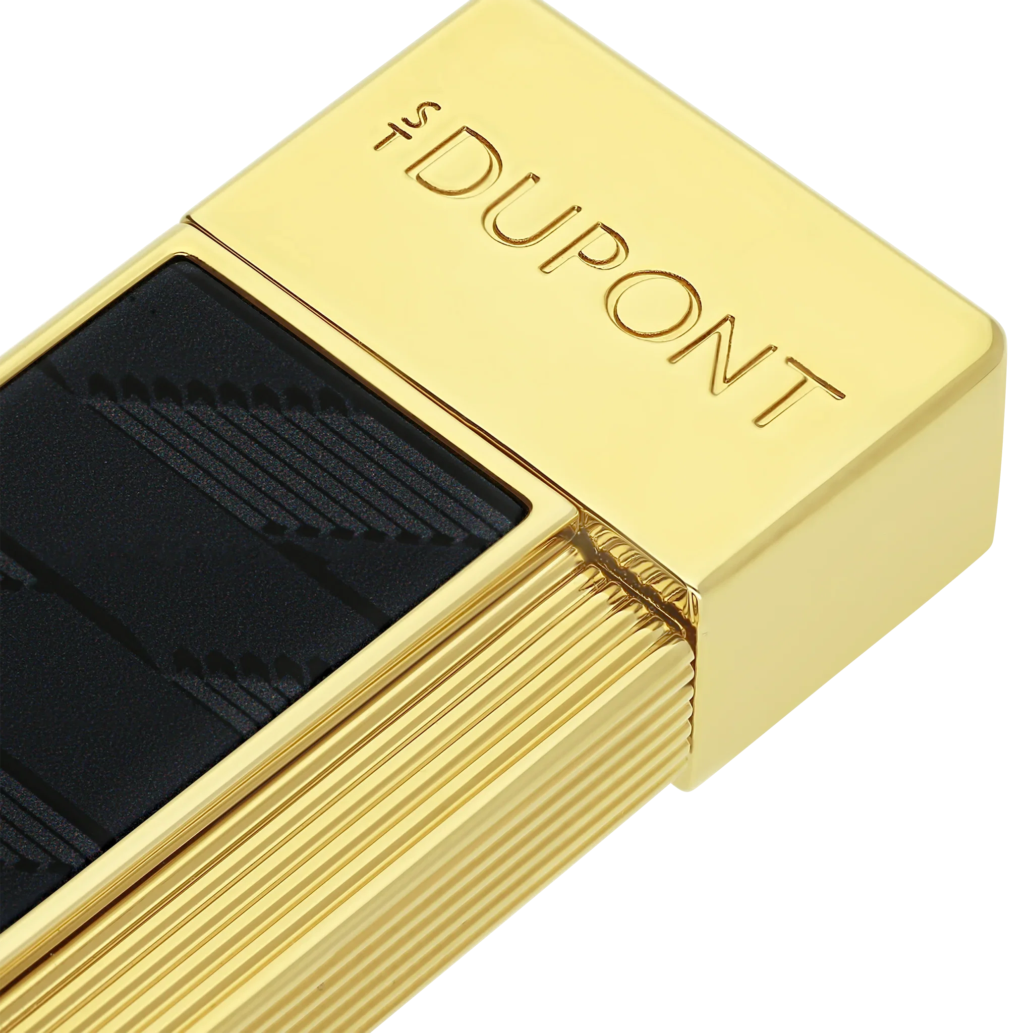 S.T. DUPONT Twiggy Monogram 1872 Black Lacquered Lighter/Briquet 030079