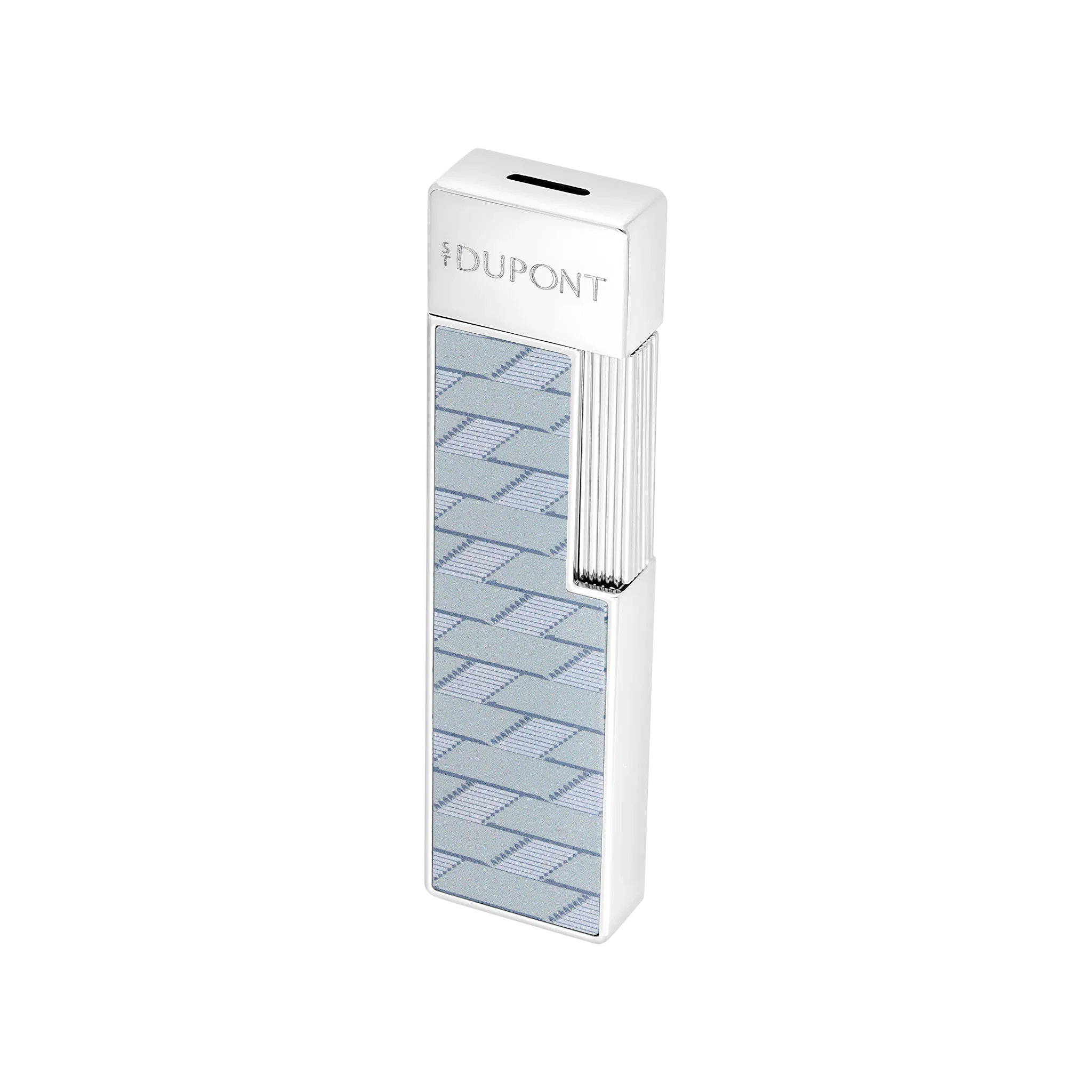 S.T. DUPONT Twiggy Monogram 1872 Grey Lacquered Lighter/Briquet 030080