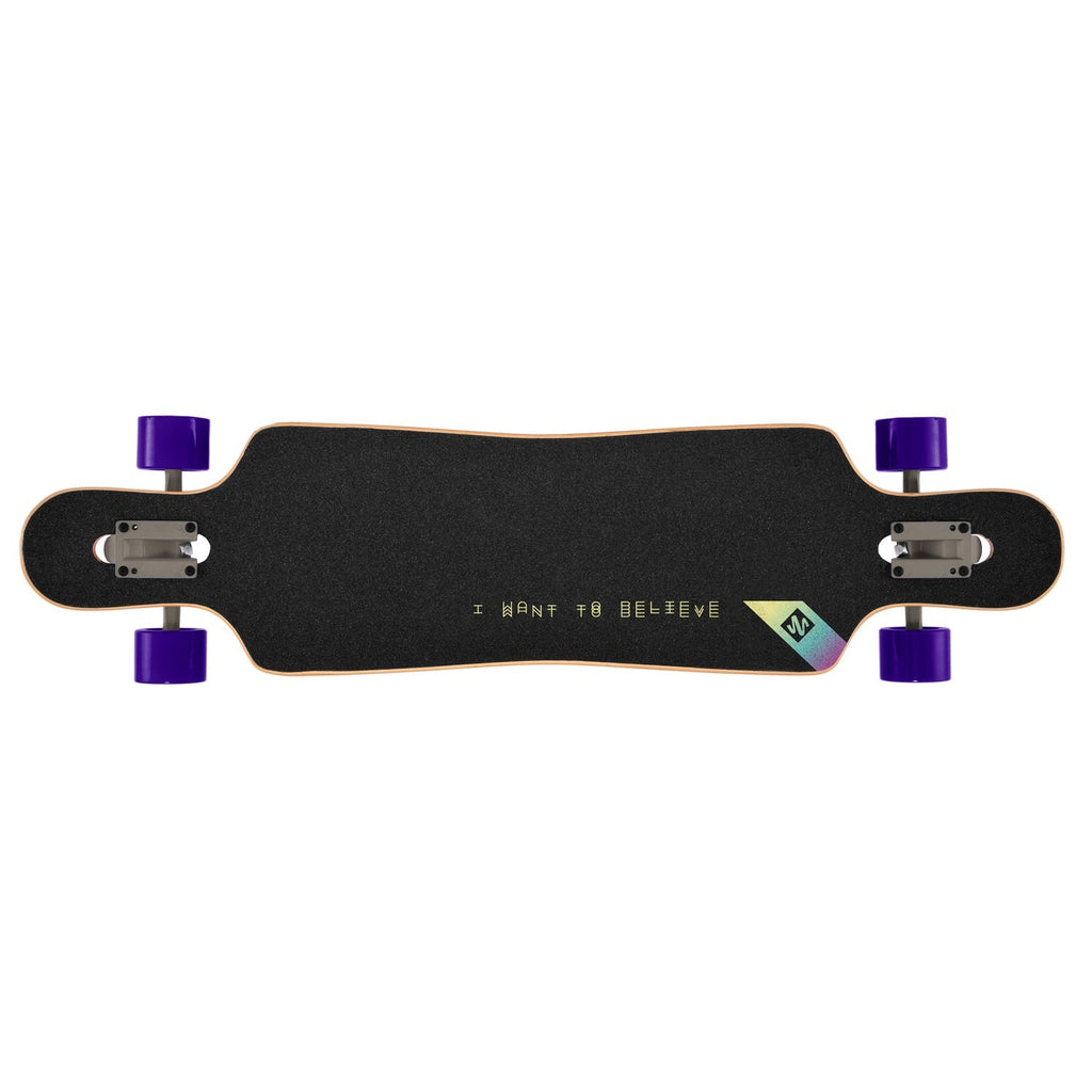 Street Surfing Longboard I Want to Believe Drop Through 9.5" x 39"