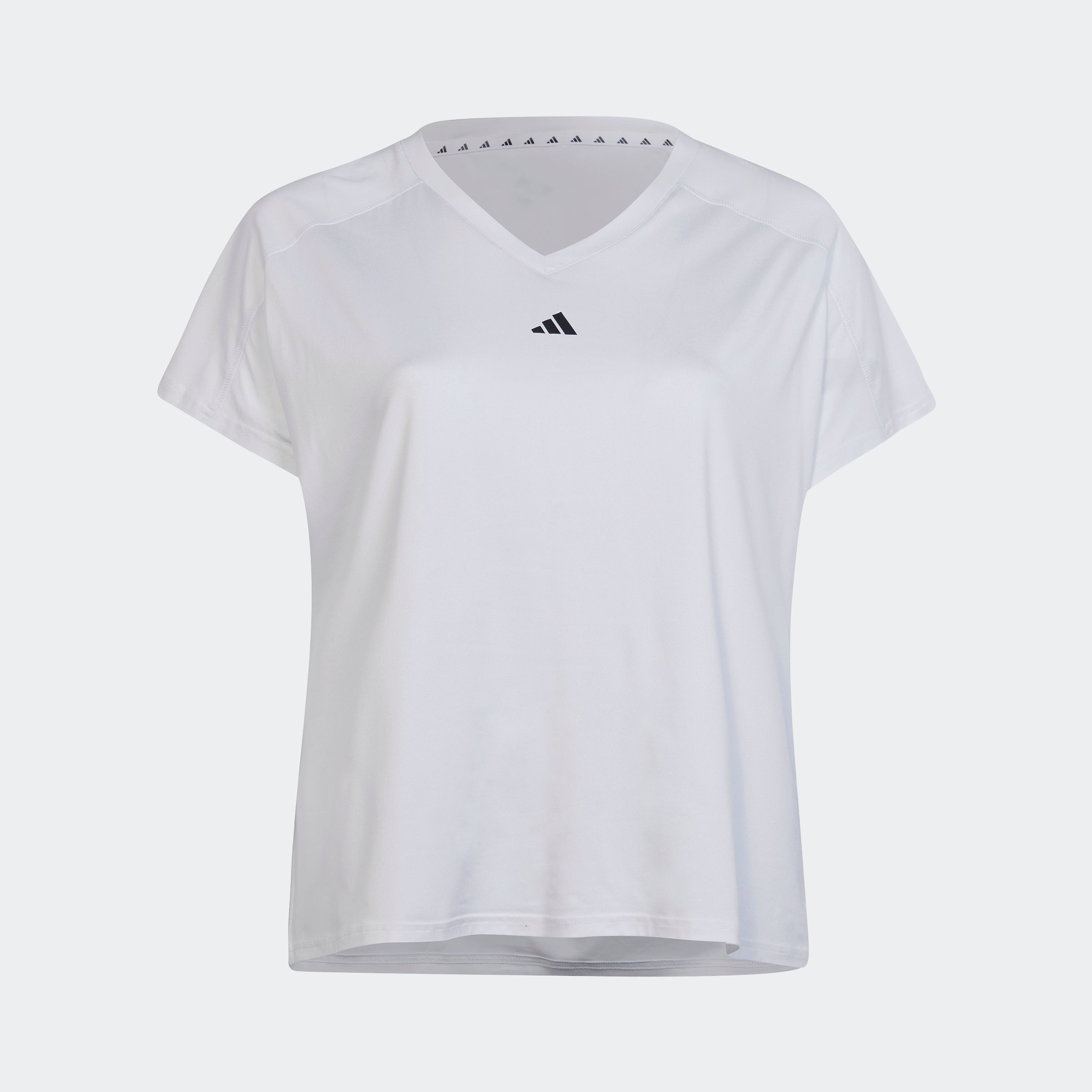 Women's adidas AEROREADY Train Essentials Minimal Branding V-Neck Tee (Plus Size)