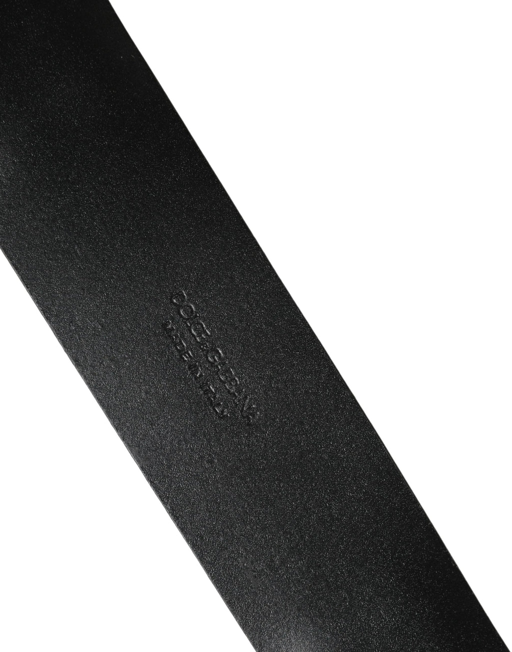 Dolce & Gabbana Men Black Classic Leather Metal Buckle Belt