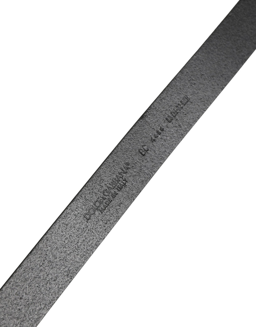 Dolce & Gabbana Men Black Classic Leather Metal Buckle Belt