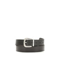 Valentino Garavani Black Calf Leather Bos Taurus Regular Belt