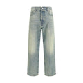 Haikure Blue Cotton Straight-Leg Jeans