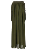 Max Mara Bicolor Silk Mini Skirt
