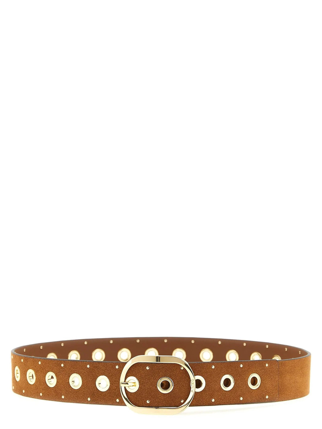 PINKO Brown Lamb Leather Regular Belt