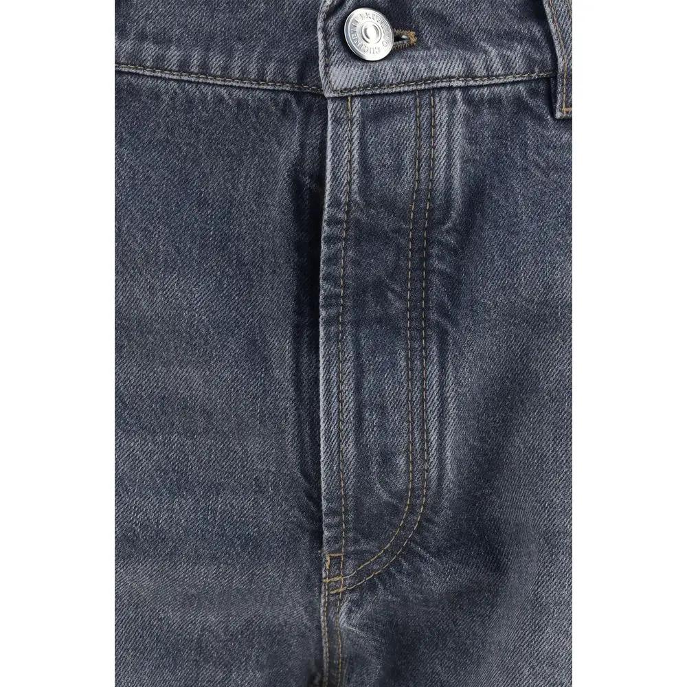 Brunello Cucinelli Gray Cotton Straight-Leg Jeans