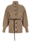 Brunello Cucinelli Beige Virgin Wool Cardigan