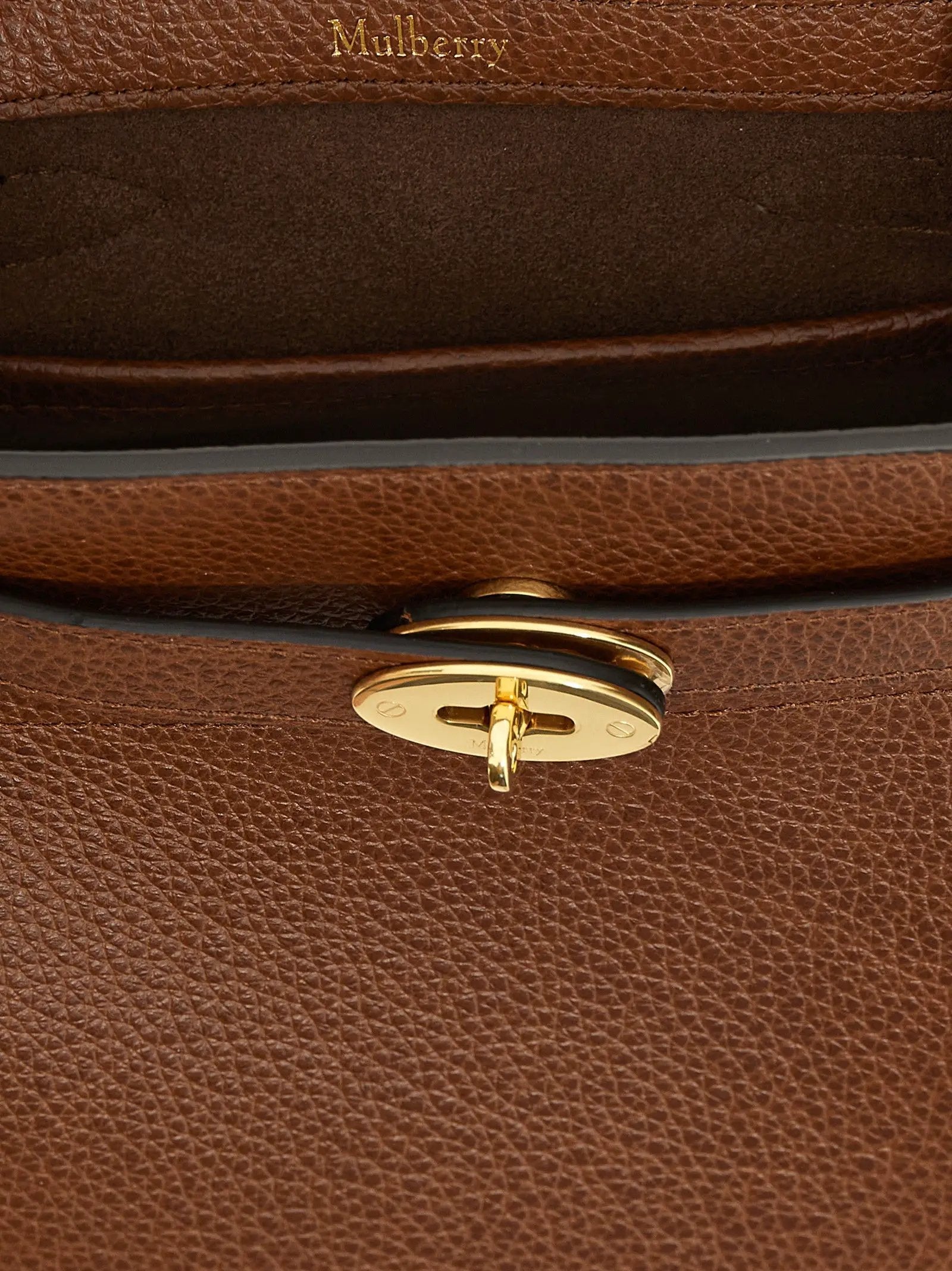 Mulberry Brown Calfskin Crossbody Bag