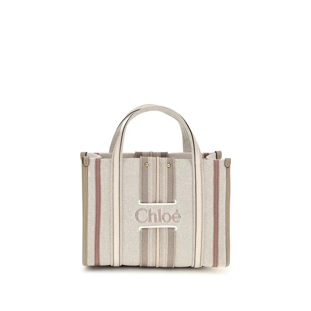 Chloé Beige Cotton Shoulder Bag