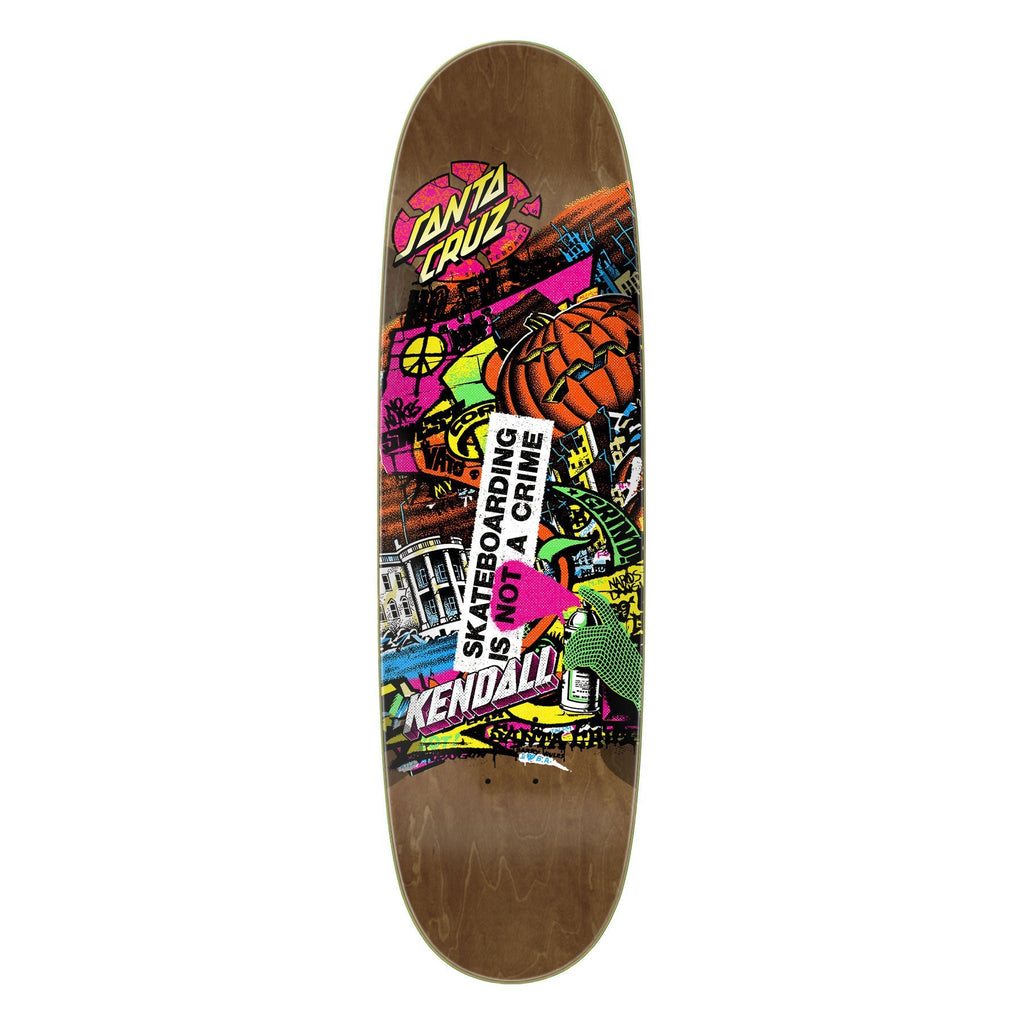 Santa Cruz Skateboard Deck Kendall Street Art Collage VX 9.0" x 32"