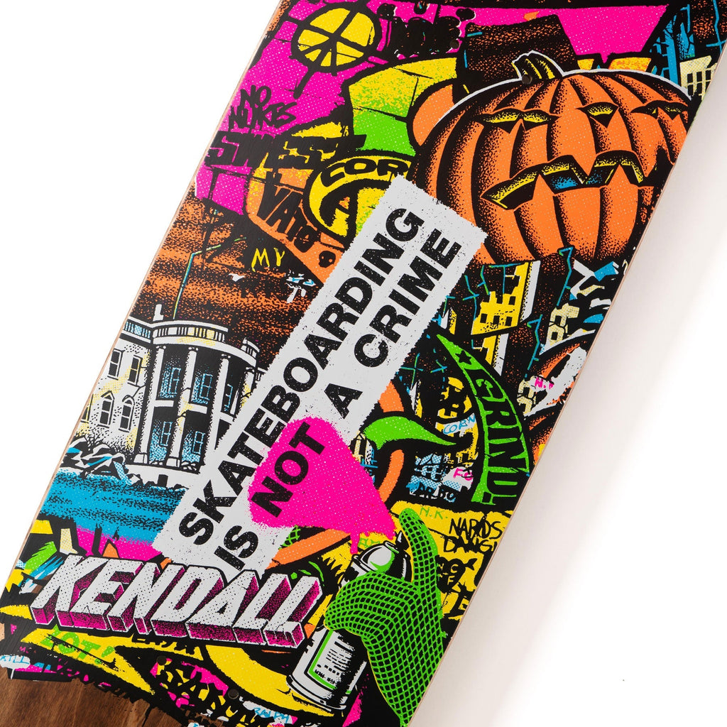 Santa Cruz Skateboard Deck Kendall Street Art Collage VX 9.0" x 32"