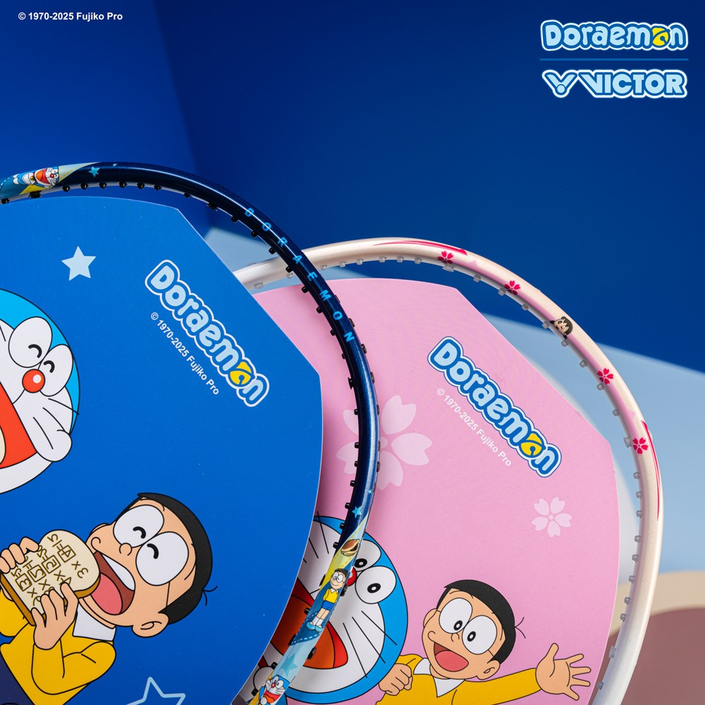 Victor x Doraemon Racket Combo Gift Box - DRM-SET-IB - Unstrung