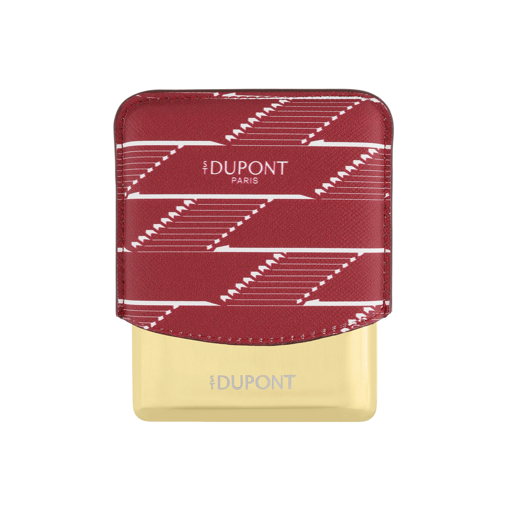 S.T. DUPONT Monogram 1872 Burgundy Coated Canvas Cigarette Case/Étui Cigarette 183178