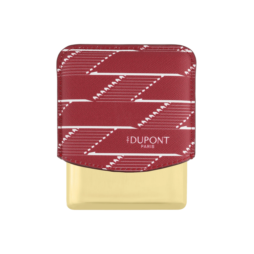 S.T. DUPONT Monogram 1872 Burgundy Coated Canvas Cigarette Case/Étui Cigarette 183178