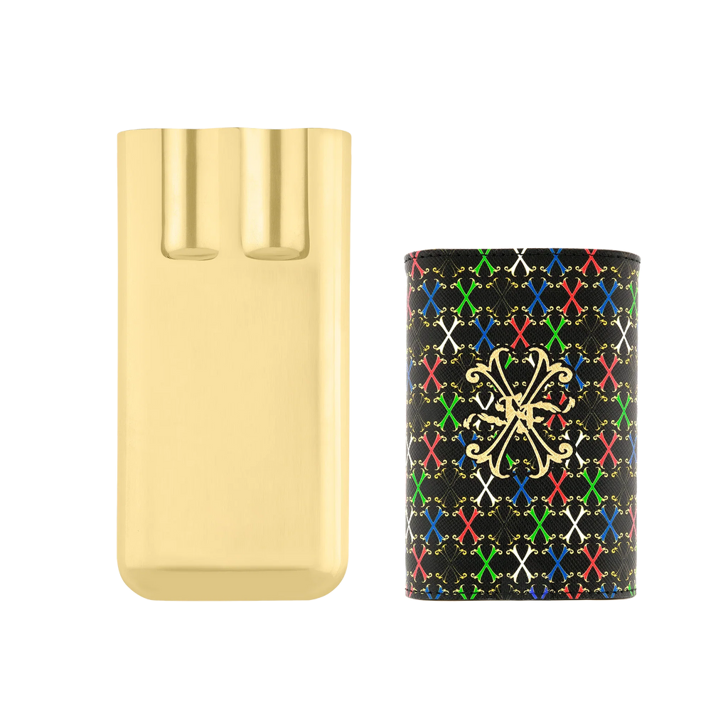 S.T. Dupont Multicolour Leather 3 Cigar Case/Étui 183460