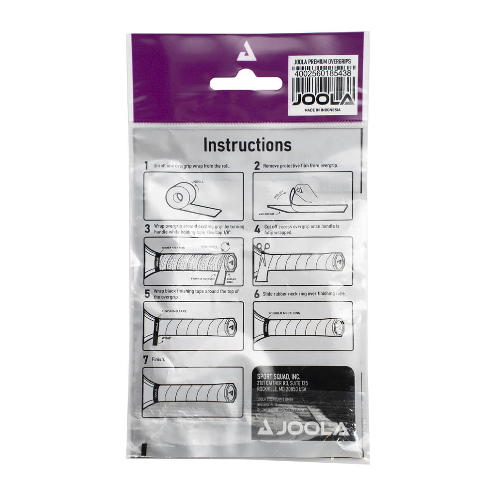 JOOLA Premium Pickleball Schläger Overgrip (4er Pack)