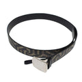 Gucci GG Kaleido Leather Belt Black Beige 95-38