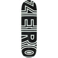 Zero Bold Skateboard Deck - 8.75" Black/White