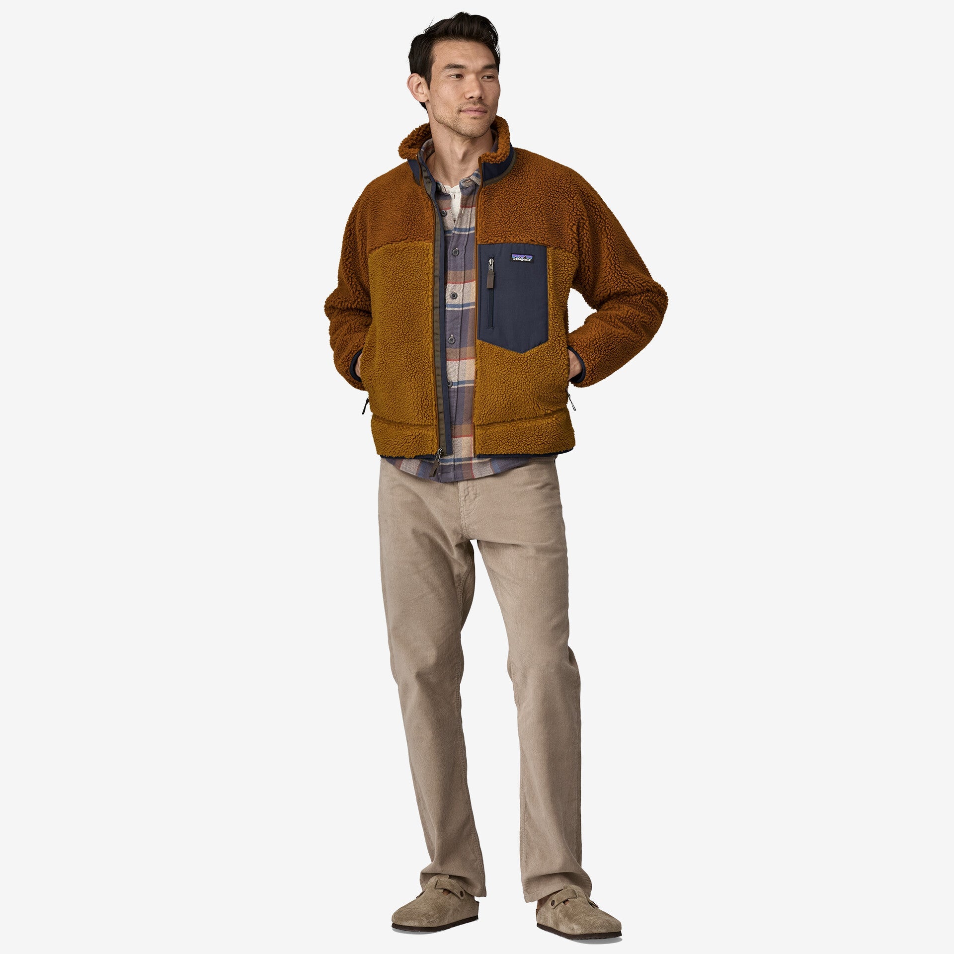 PATAGONIA Orsetto giacca mod. 23056 Classic Retro-X® Fleece Jacket col. Shelter Brown