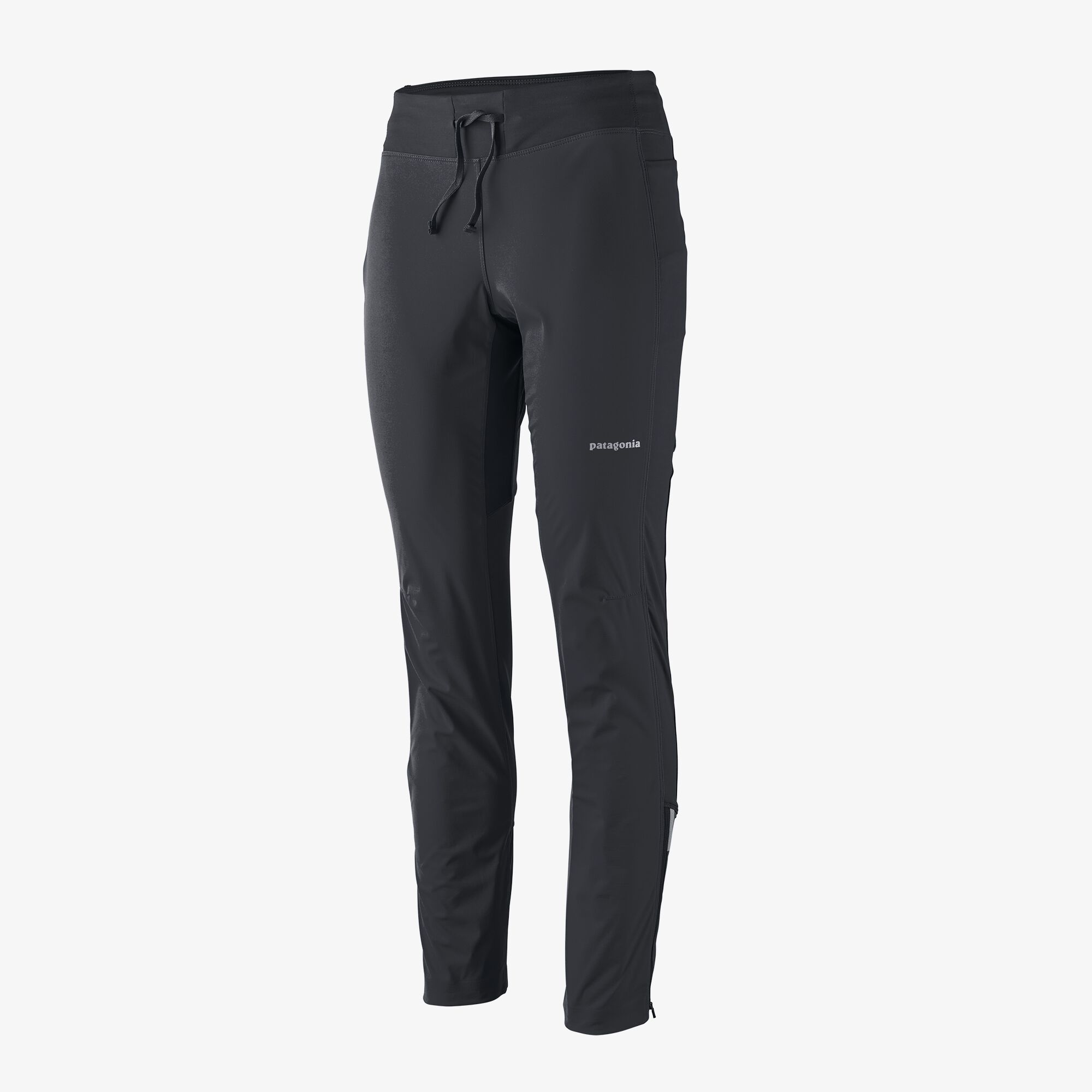 Patagonia Women's Wind Shield Pants Pantalone legging da donna in soft shell Nero Black