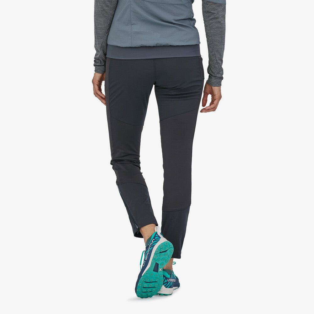 Patagonia Women's Wind Shield Pants Pantalone legging da donna in soft shell Nero Black