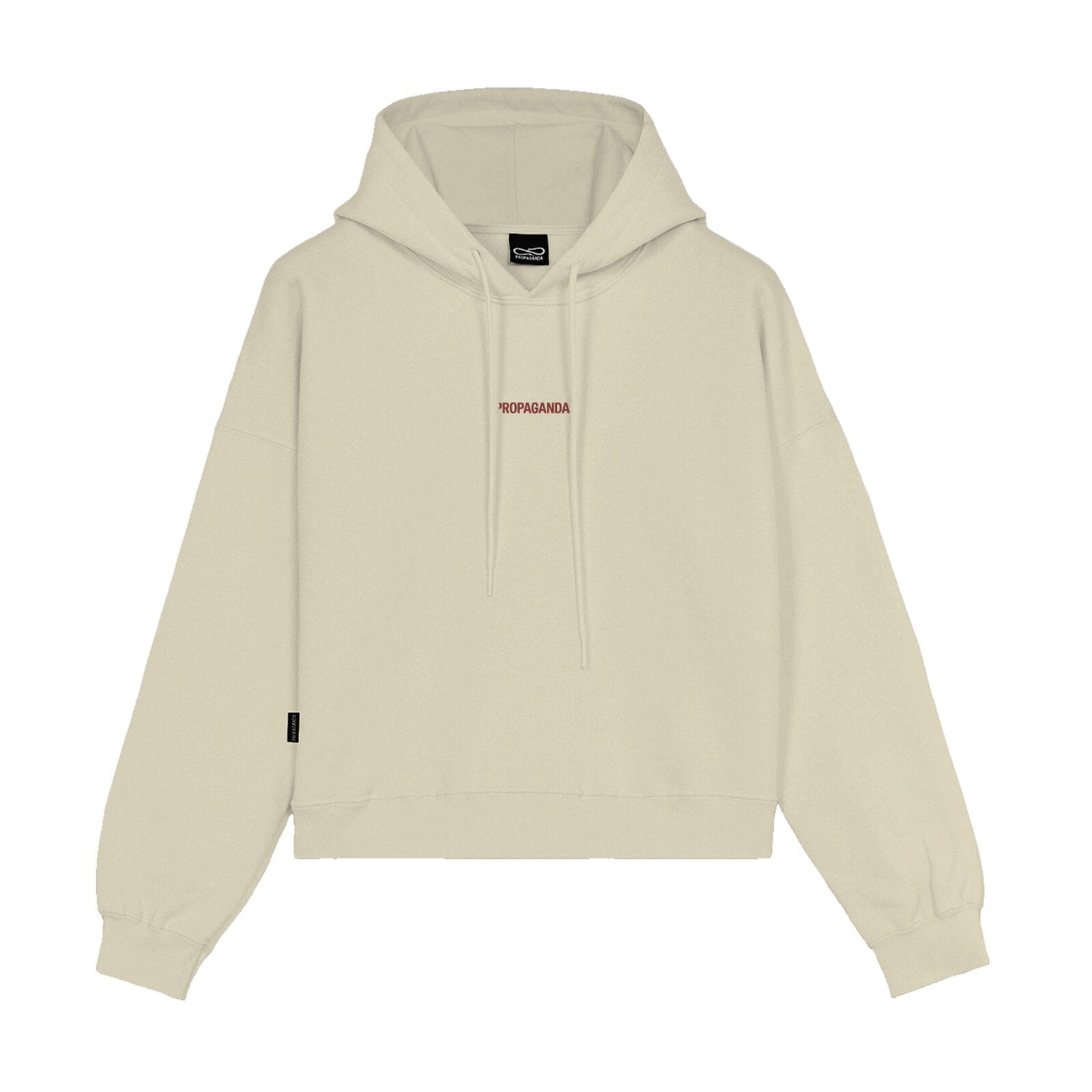 PROPAGANDA Ribs Woman Crop Hoodie art. 25FWPRFE566 col. Bone