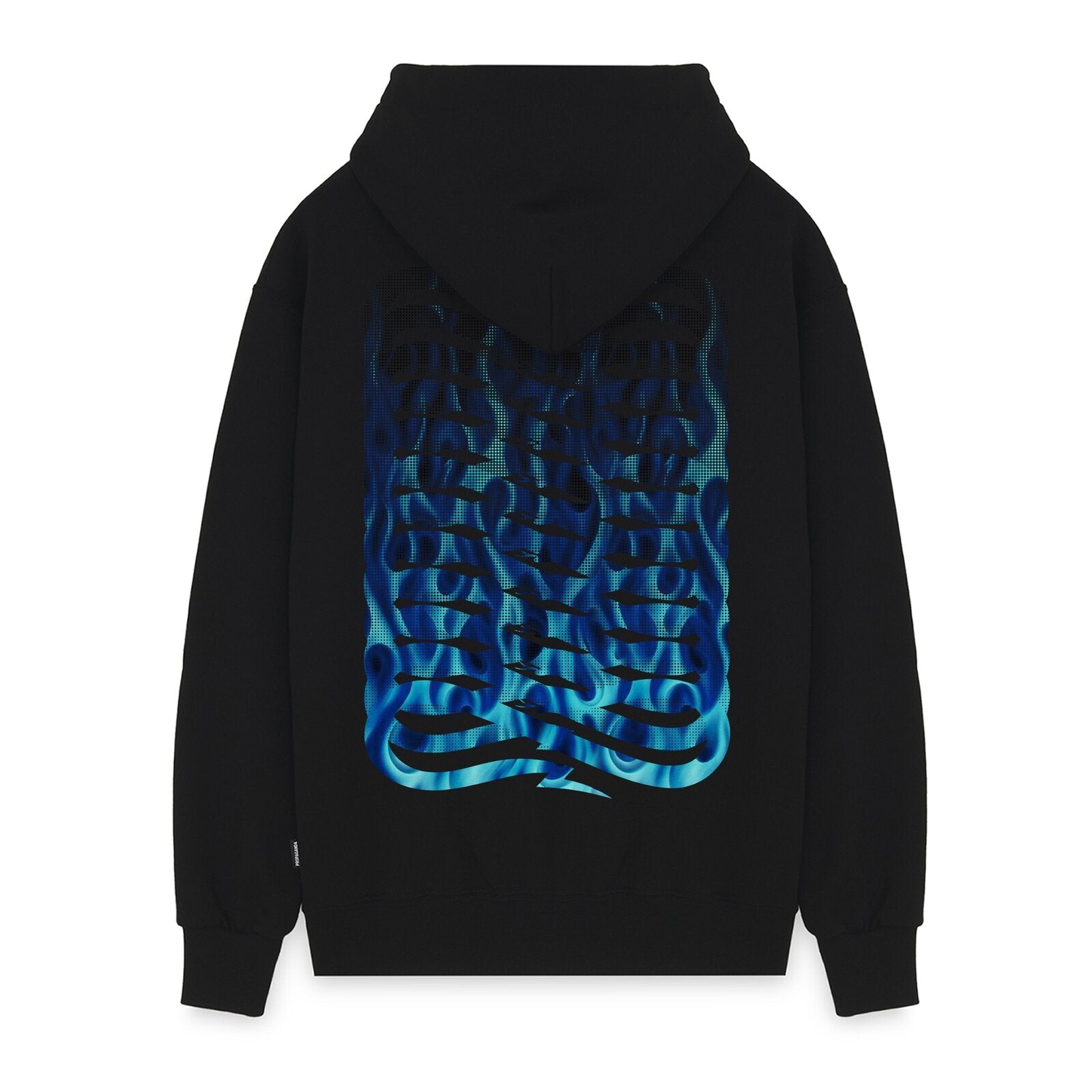 PROPAGANDA Ribs Flame Hoodie art. 25FWPRFE613 col. Black