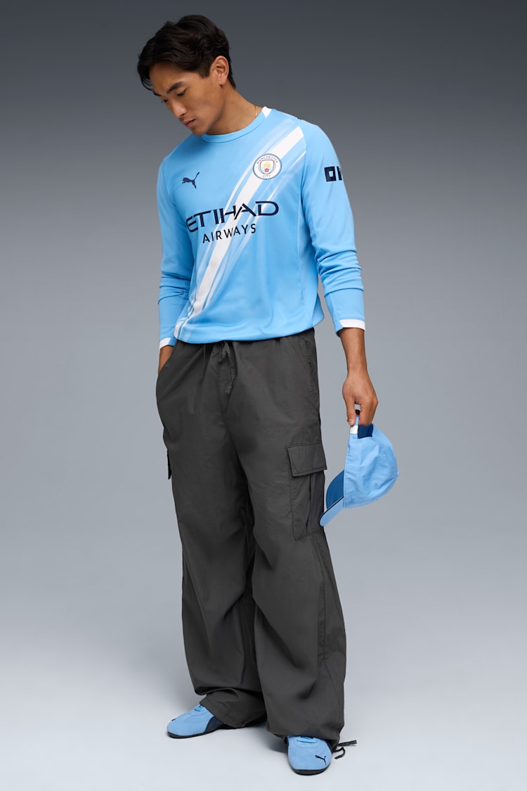 Puma Manchester City Men's Replica Home Long Sleeve Jersey 25/26