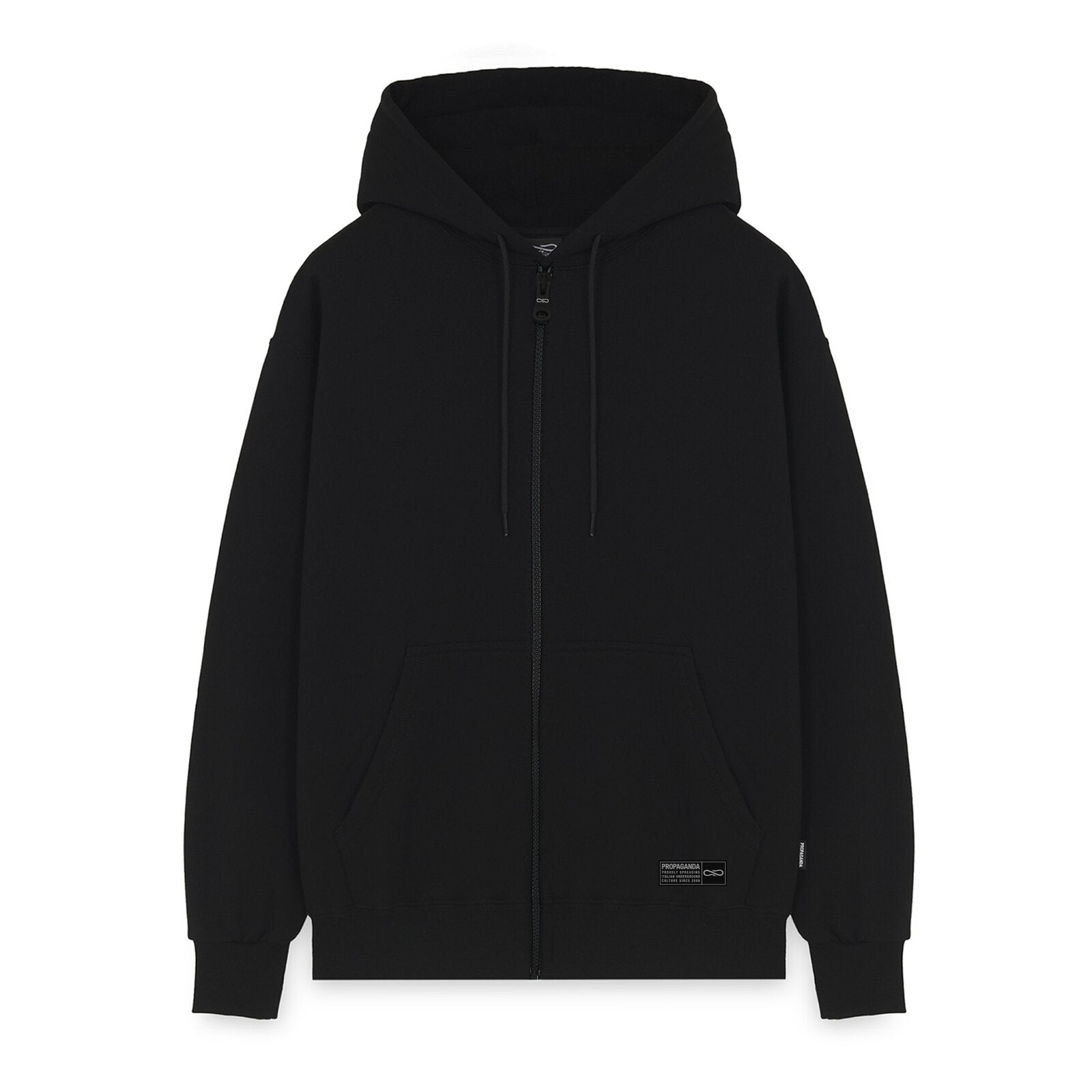 PROPAGANDA Felpa con zip Label Camo art. 26SSPRFE535 col. BLACK